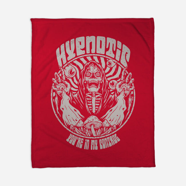 Hypnotic Skull-none fleece blanket-Slikfreakdesign