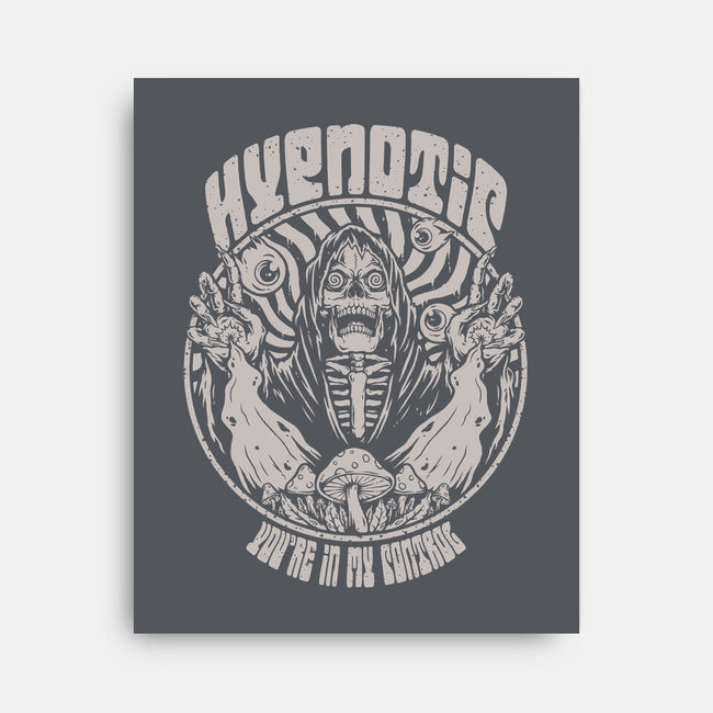 Hypnotic Skull-none stretched canvas-Slikfreakdesign