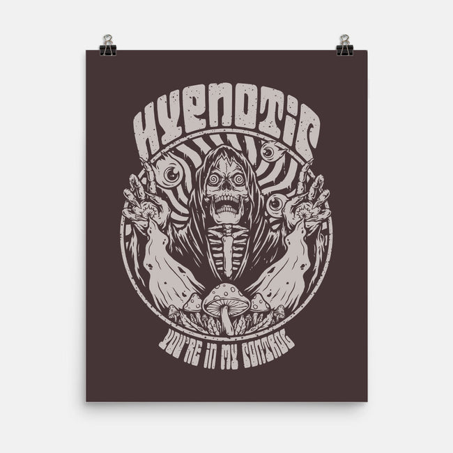 Hypnotic Skull-none matte poster-Slikfreakdesign