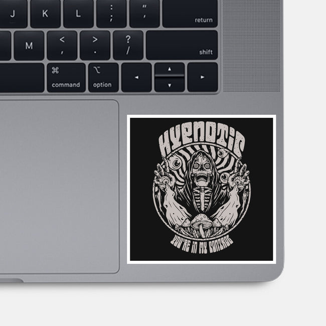 Hypnotic Skull-none glossy sticker-Slikfreakdesign