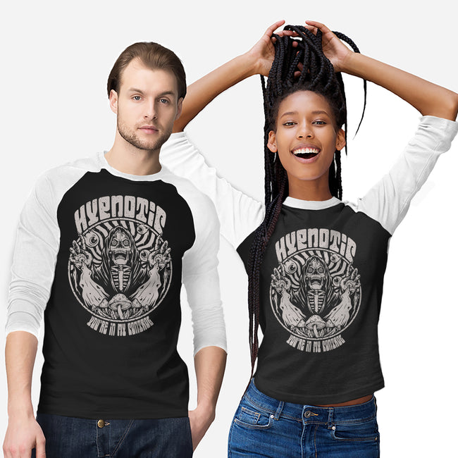 Hypnotic Skull-unisex baseball tee-Slikfreakdesign