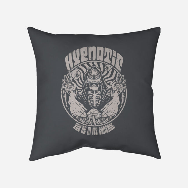 Hypnotic Skull-none removable cover w insert throw pillow-Slikfreakdesign
