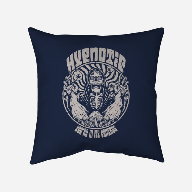 Hypnotic Skull-none removable cover w insert throw pillow-Slikfreakdesign