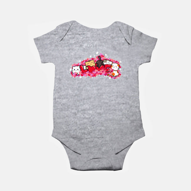 Love Cats-baby basic onesie-krisren28