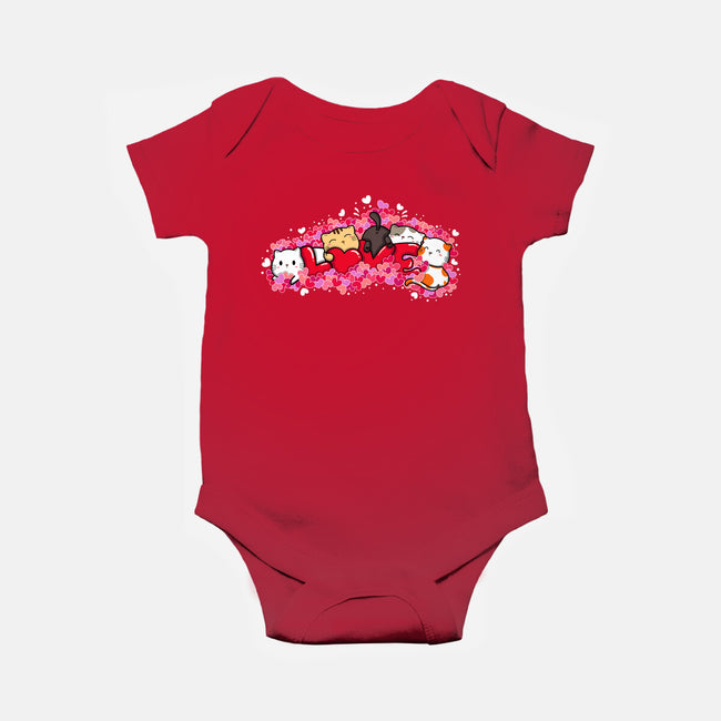 Love Cats-baby basic onesie-krisren28