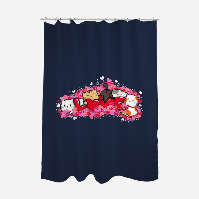 Love Cats-none polyester shower curtain-krisren28