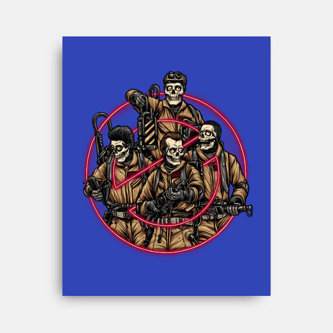 Busted Ghosts-none stretched canvas-glitchygorilla