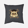 Hedgehog Of Leaves-none removable cover w insert throw pillow-NemiMakeit