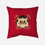 Hedgehog Of Leaves-none removable cover w insert throw pillow-NemiMakeit