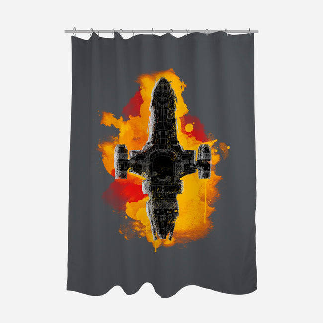 The Shine-none polyester shower curtain-kharmazero