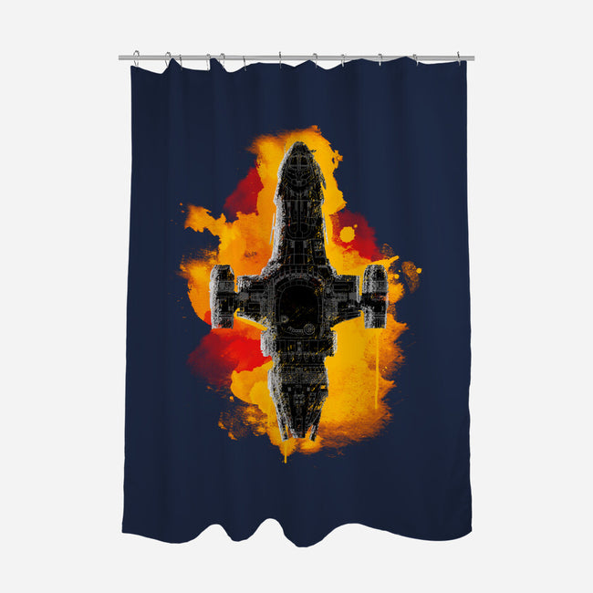 The Shine-none polyester shower curtain-kharmazero