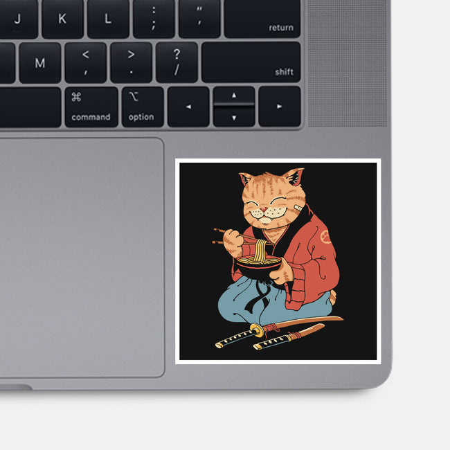 Cat Ramen-none glossy sticker-vp021