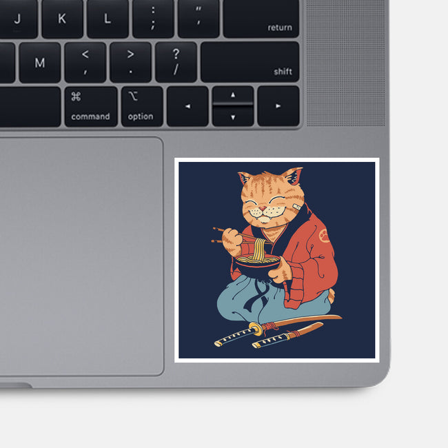 Cat Ramen-none glossy sticker-vp021