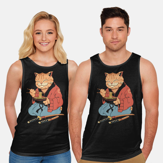 Cat Ramen-unisex basic tank-vp021