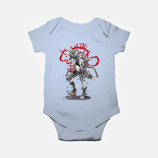The Loose Cannon Girl-baby basic onesie-DrMonekers