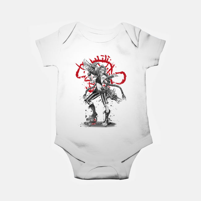 The Loose Cannon Girl-baby basic onesie-DrMonekers