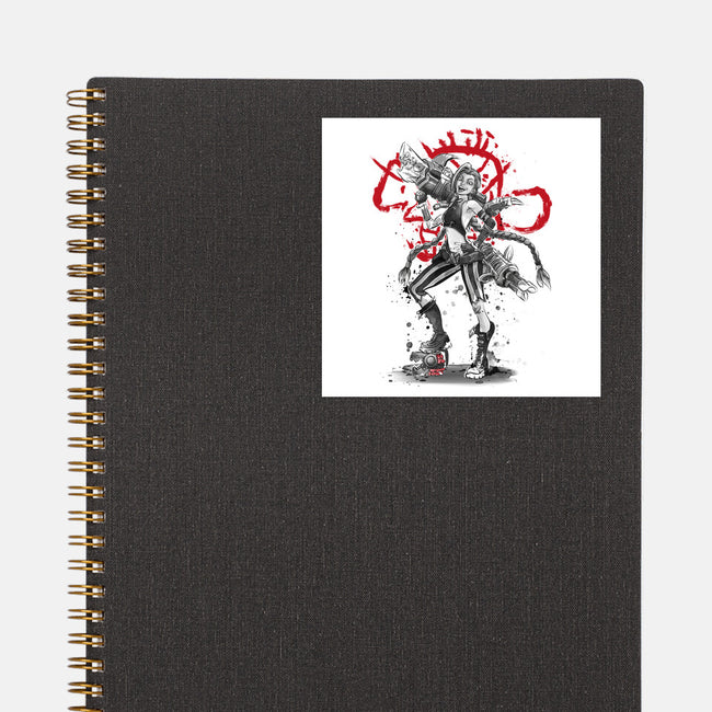 The Loose Cannon Girl-none glossy sticker-DrMonekers