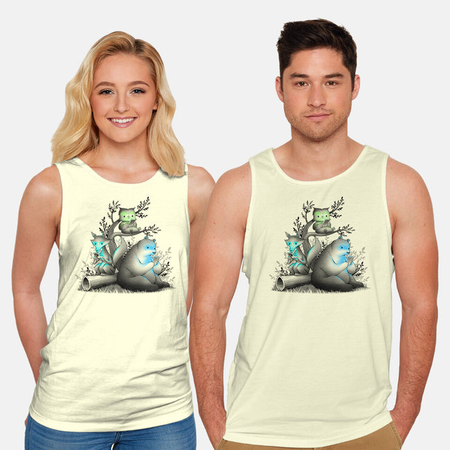 Connecting With The Forest Animals-unisex basic tank-tobefonseca
