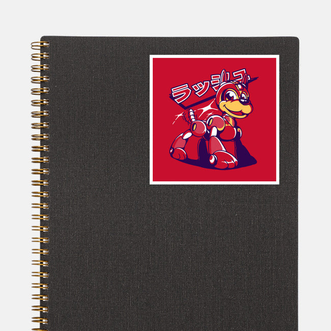 A Robot's Best Friend-none glossy sticker-estudiofitas