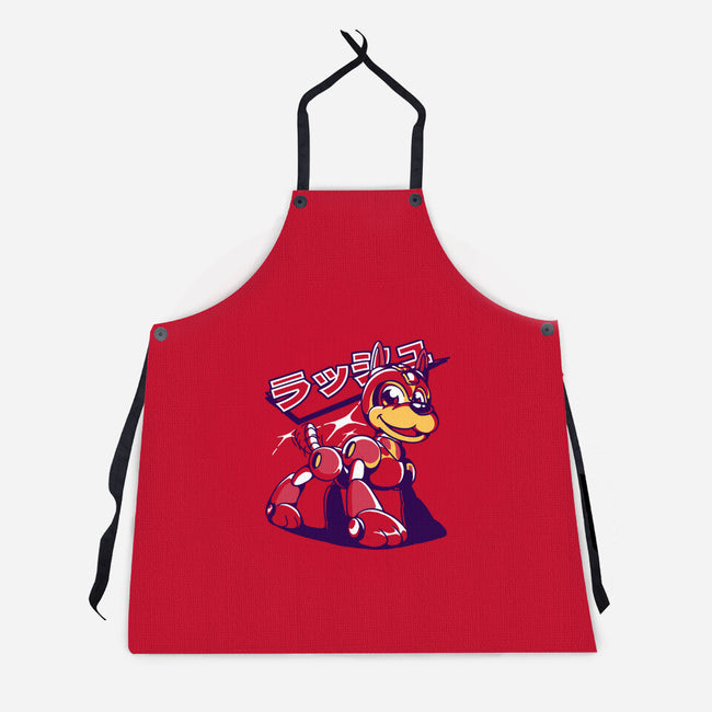 A Robot's Best Friend-unisex kitchen apron-estudiofitas
