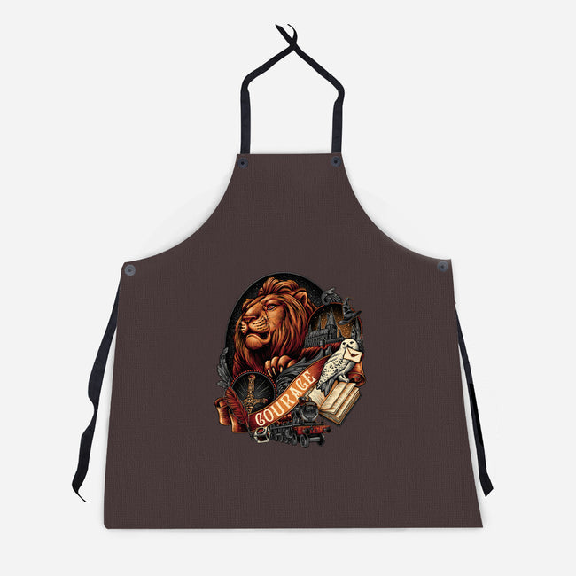 House Of Courage-unisex kitchen apron-glitchygorilla