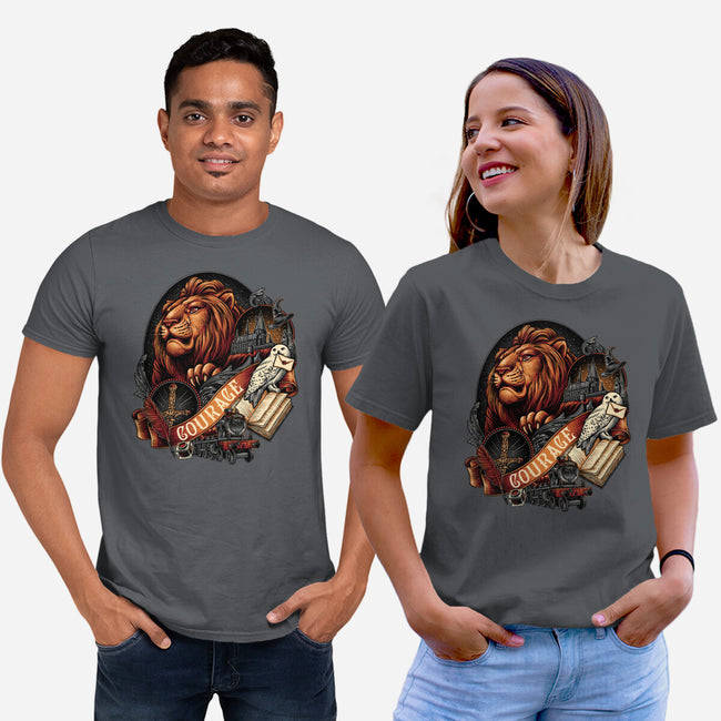 House Of Courage-unisex basic tee-glitchygorilla