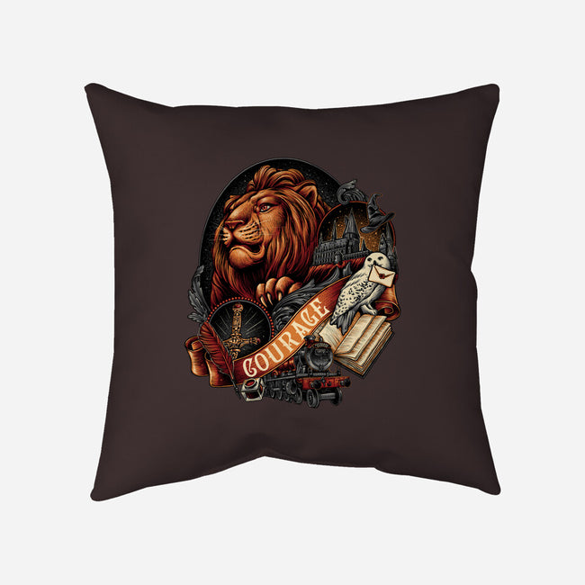 House Of Courage-none removable cover throw pillow-glitchygorilla