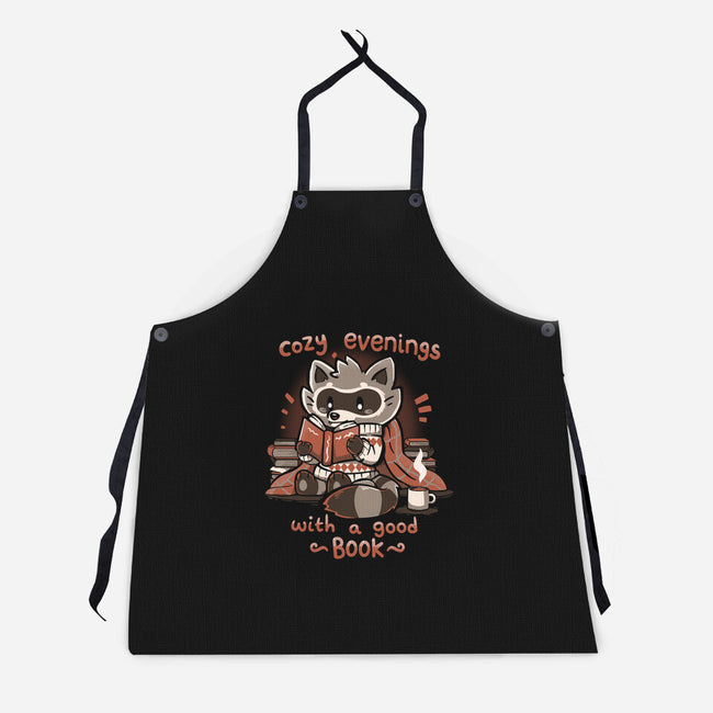 Cozy Nights With A Good Book-unisex kitchen apron-TechraNova