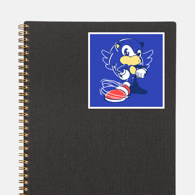 Waiting Hedgehog-none glossy sticker-estudiofitas