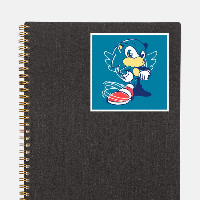 Waiting Hedgehog-none glossy sticker-estudiofitas