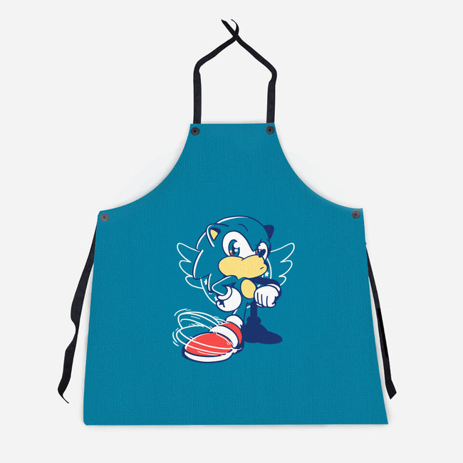 Waiting Hedgehog-unisex kitchen apron-estudiofitas