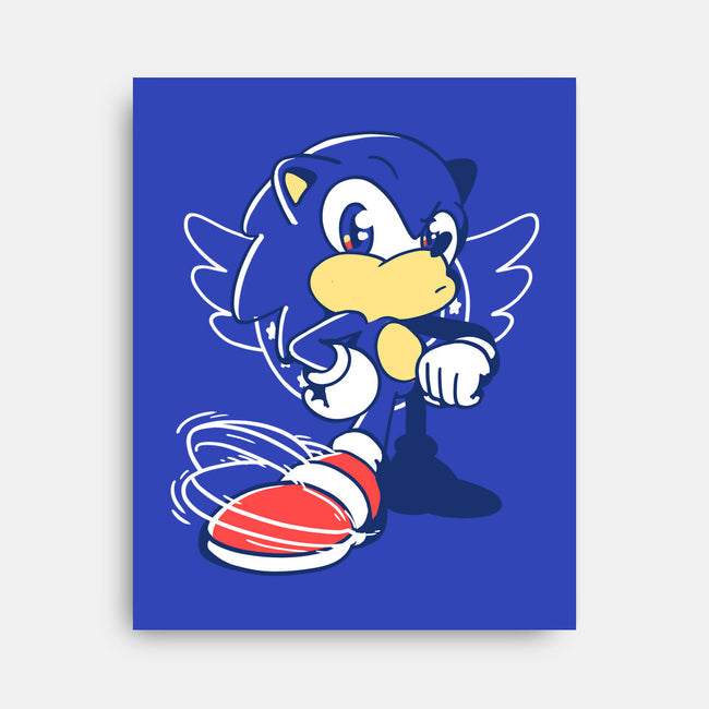 Waiting Hedgehog-none stretched canvas-estudiofitas