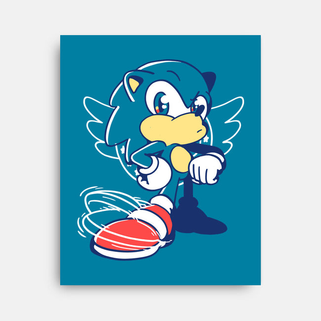 Waiting Hedgehog-none stretched canvas-estudiofitas