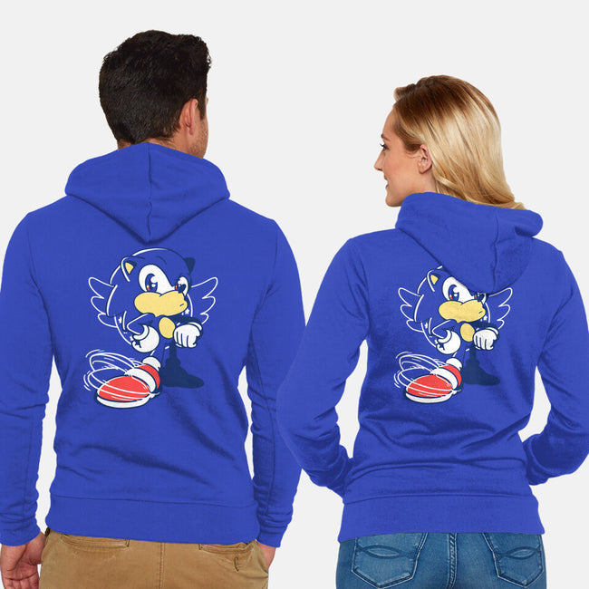 Waiting Hedgehog-unisex zip-up sweatshirt-estudiofitas