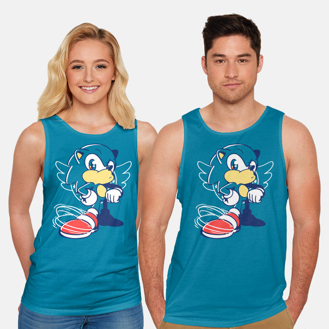 Waiting Hedgehog-unisex basic tank-estudiofitas