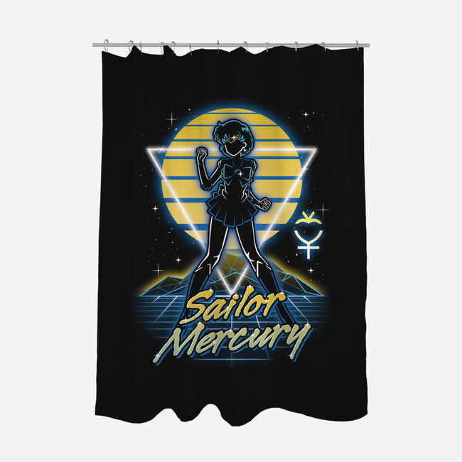 Retro Mercury Guardian-none polyester shower curtain-Olipop