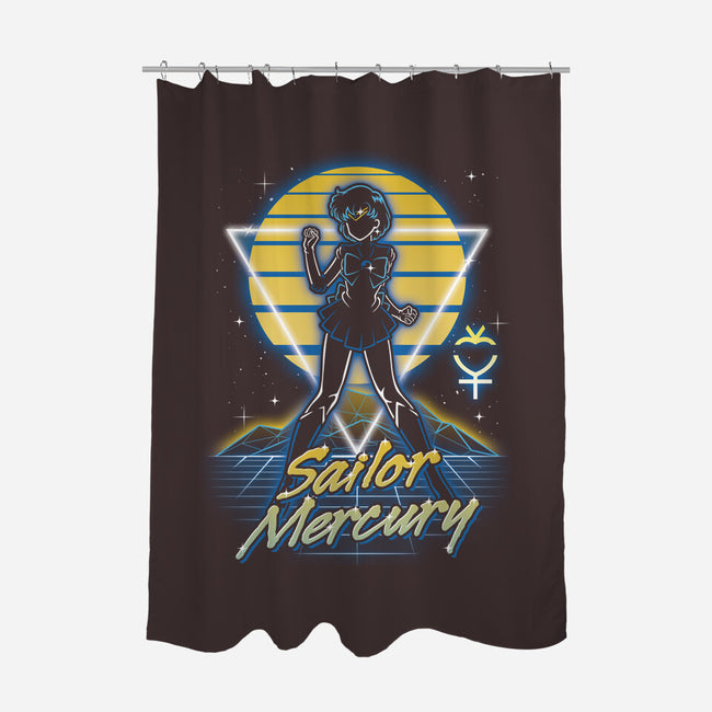 Retro Mercury Guardian-none polyester shower curtain-Olipop