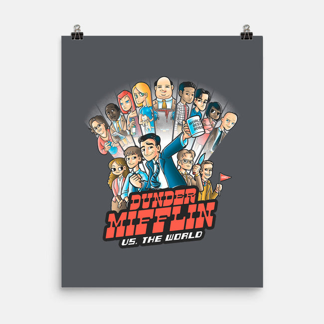 Dunder Mifflin Vs The world-none matte poster-trheewood