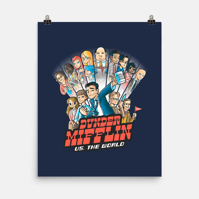Dunder Mifflin Vs The world-none matte poster-trheewood