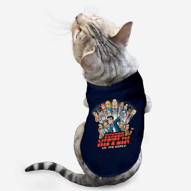 Dunder Mifflin Vs The world-cat basic pet tank-trheewood
