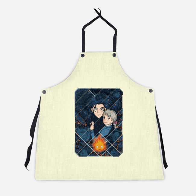 Howl's Moving Castle Tiles-unisex kitchen apron-danielmorris1993