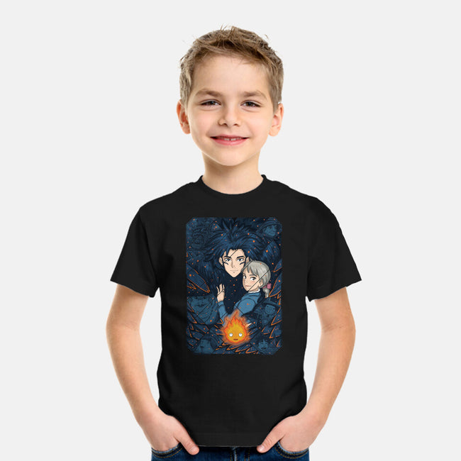 Howl's Moving Castle Tiles-youth basic tee-danielmorris1993