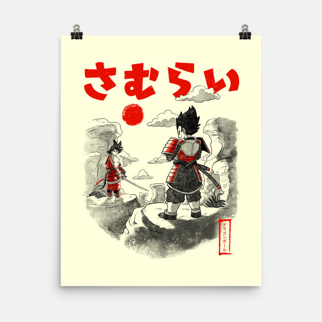 Samurai Battle-none matte poster-Arigatees