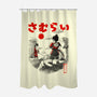 Samurai Battle-none polyester shower curtain-Arigatees
