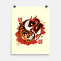 Yin And Yang Tiger Dragon-none matte poster-NemiMakeit