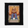 Black Mage Tarot Card-none fleece blanket-Alundrart