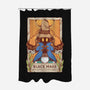 Black Mage Tarot Card-none polyester shower curtain-Alundrart