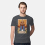 Black Mage Tarot Card-mens premium tee-Alundrart