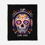 Calavera Gamer-none fleece blanket-NemiMakeit