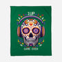 Calavera Gamer-none fleece blanket-NemiMakeit